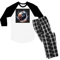 Panda Lonely Men's 3/4 Sleeve Pajama Set | Artistshot