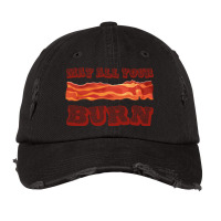 Calcifer May All Your Bacon Burn Cool Food Drawing Vintage Cap | Artistshot