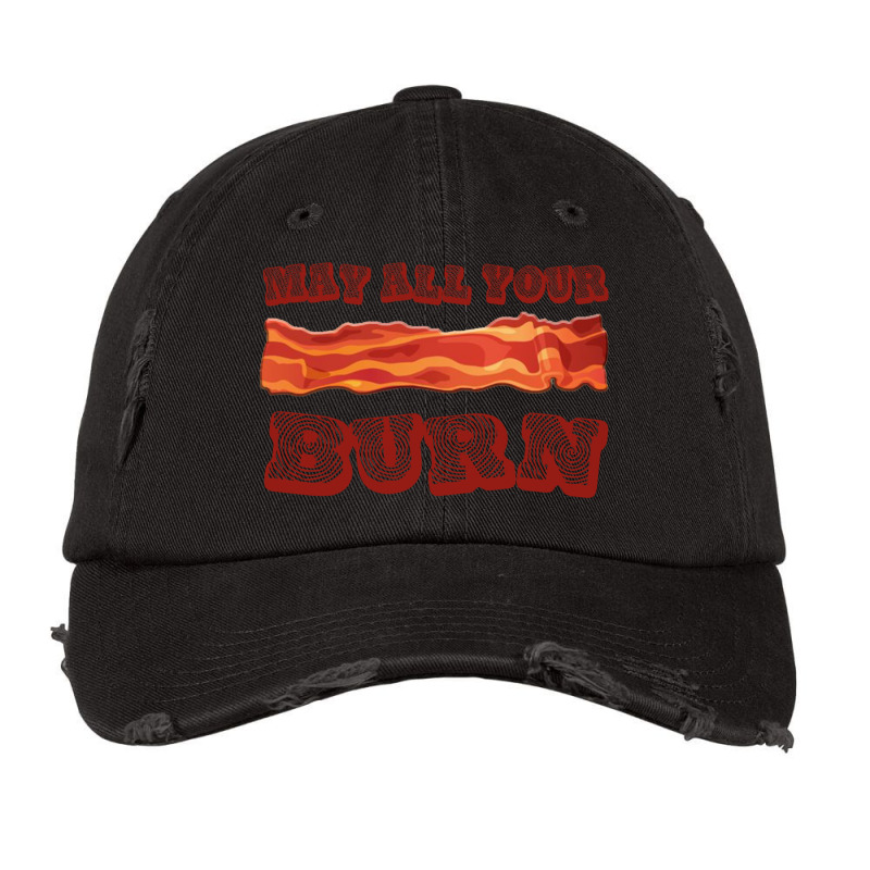 Calcifer May All Your Bacon Burn Cool Food Drawing Vintage Cap by PEGGYBROWNEE | Artistshot