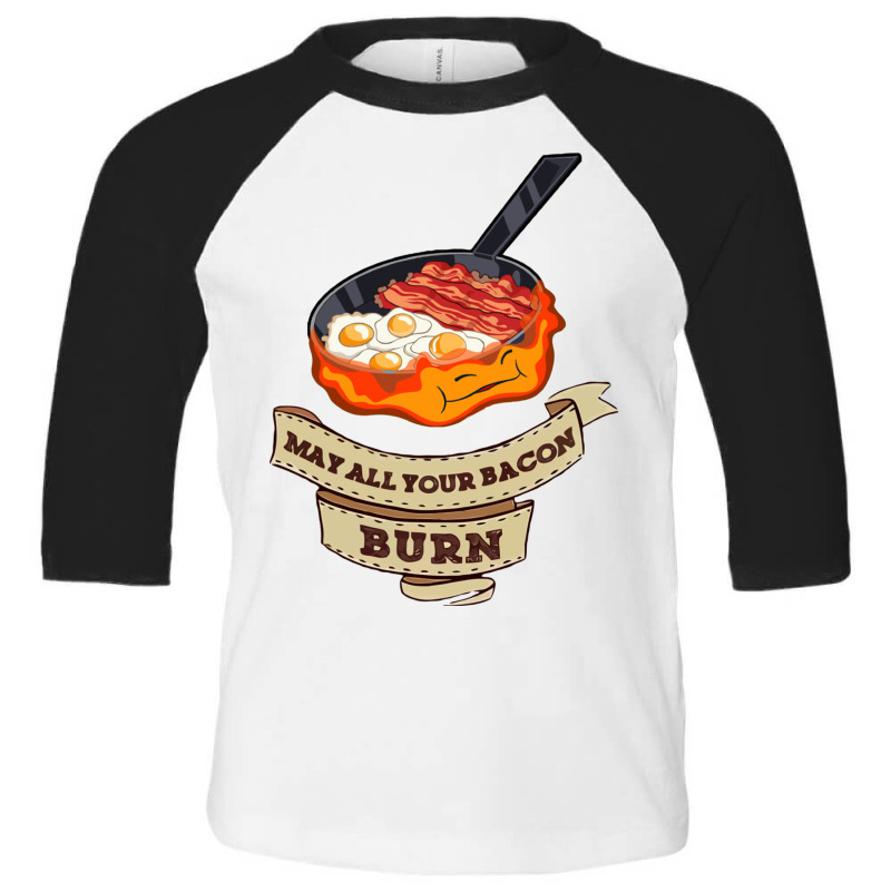 Calcifer. May All Your Bacon Burn Toddler 3/4 Sleeve Tee by PEGGYBROWNEE | Artistshot