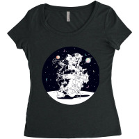 Castle In A Starry Night Women's Triblend Scoop T-shirt | Artistshot