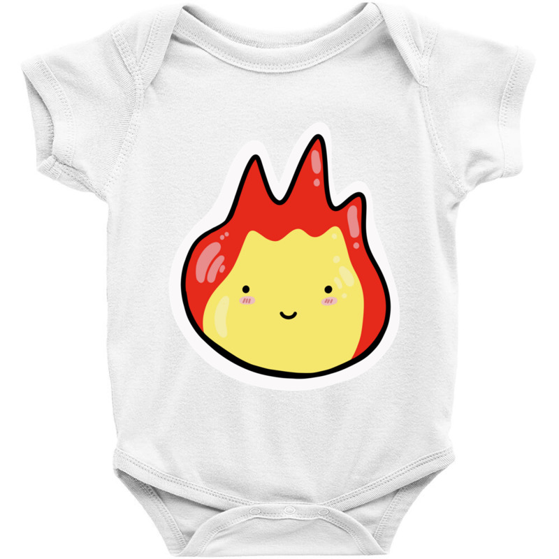 Chibi Calcifer Baby Bodysuit by PEGGYBROWNEE | Artistshot