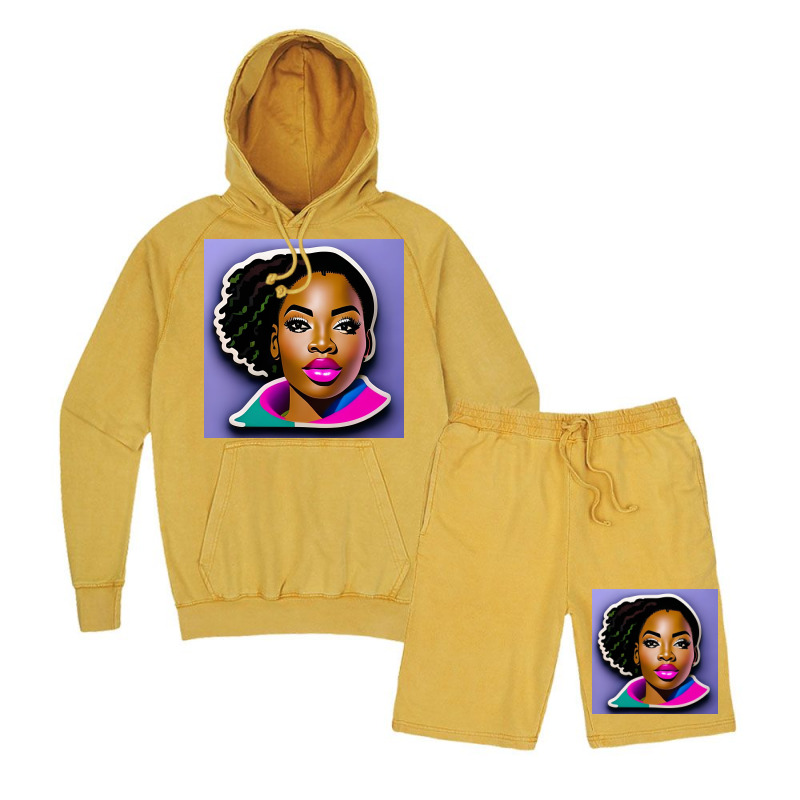 Confidence & Culture Png  Sticker 1 Vintage Hoodie And Short Set | Artistshot