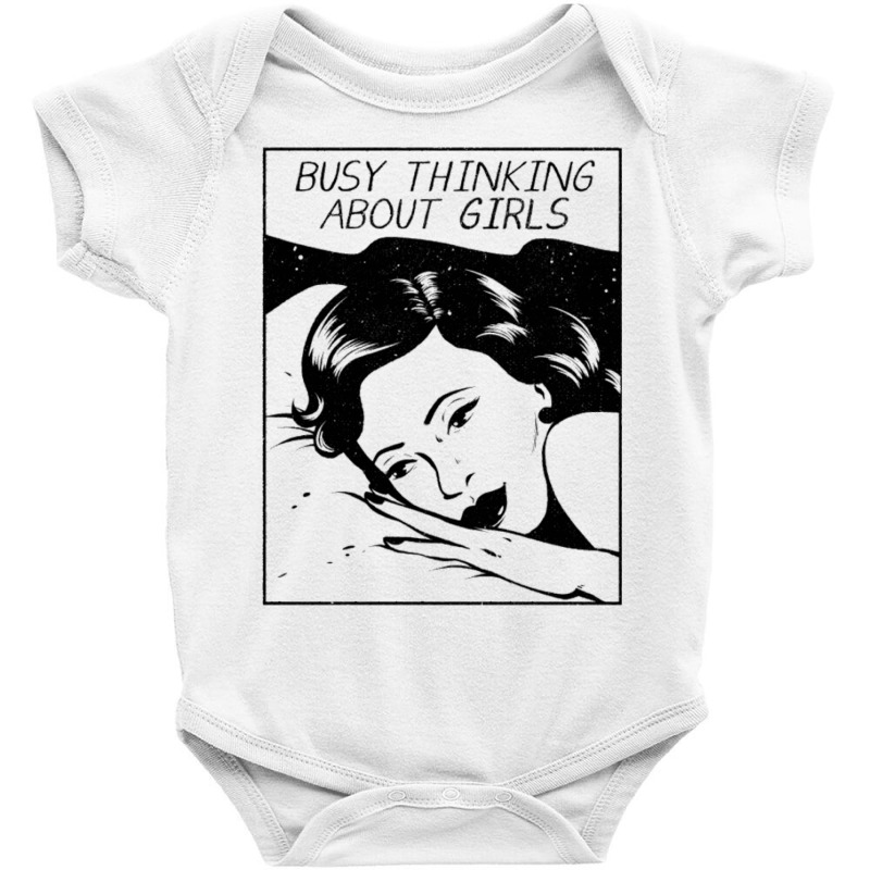 Busy Thinking About Girls   No Bg Baby Bodysuit | Artistshot