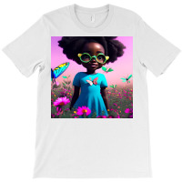 Little Black Girl With Eyeglasses T-shirt | Artistshot