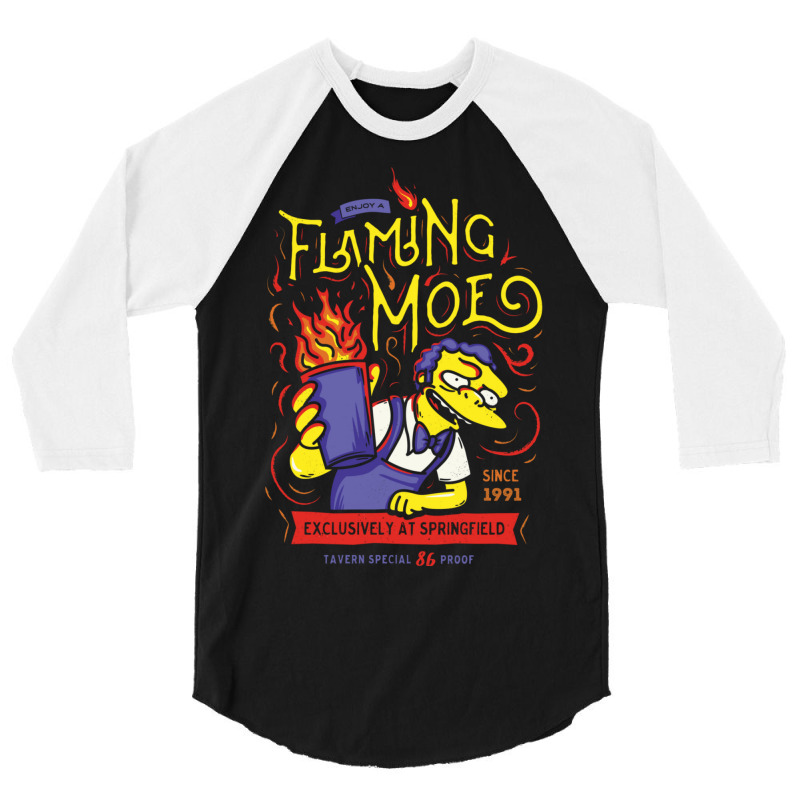 Flaming Classic Drink 3/4 Sleeve Shirt | Artistshot