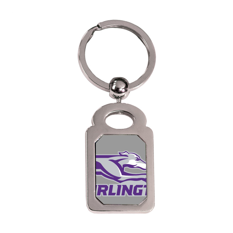 Burlington Community High School Silver Rectangle Keychain | Artistshot