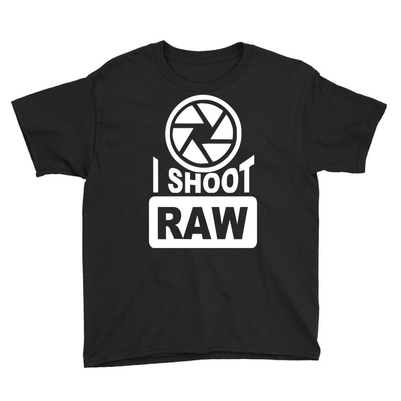 I Shoot Raw Photography Camera Photograph Youth Tee by AncaArt. | Artistshot