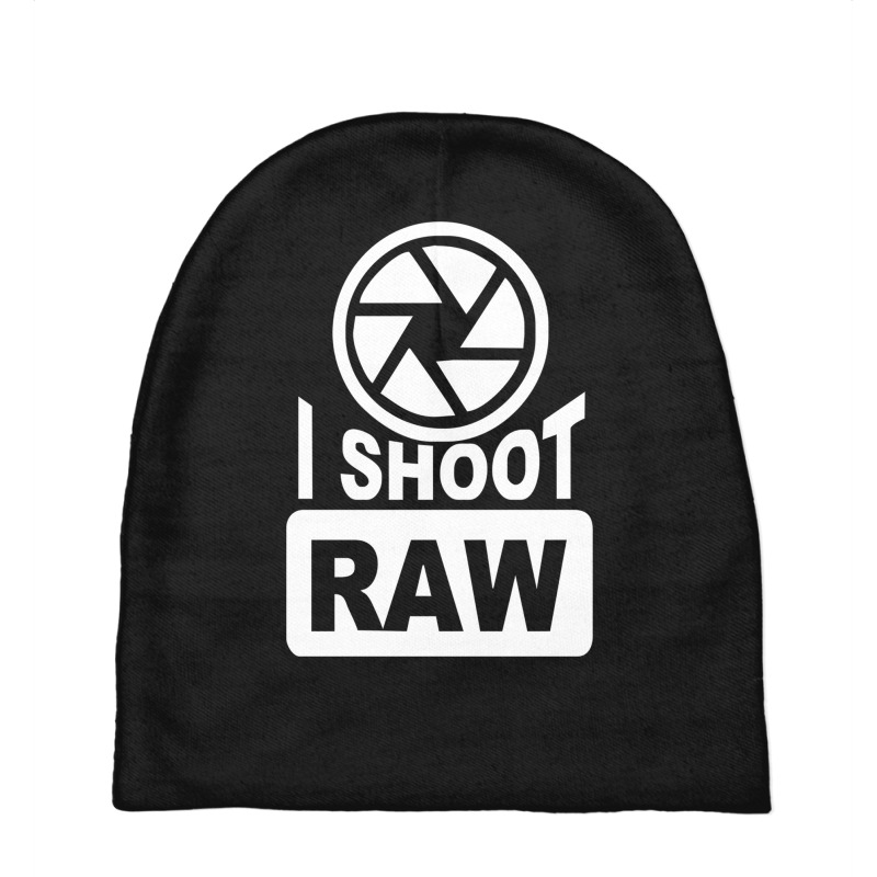 I Shoot Raw Photography Camera Photograph Baby Beanies by AncaArt. | Artistshot