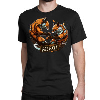 Fox Fight Classic T-shirt | Artistshot