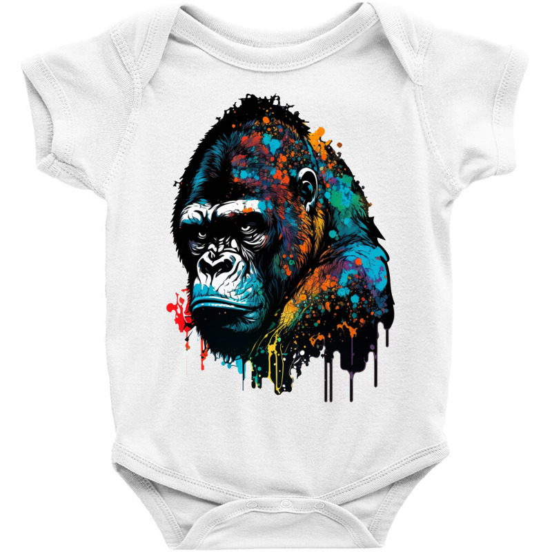 Gorilla Angry Baby Bodysuit by Tobiasoey18 | Artistshot