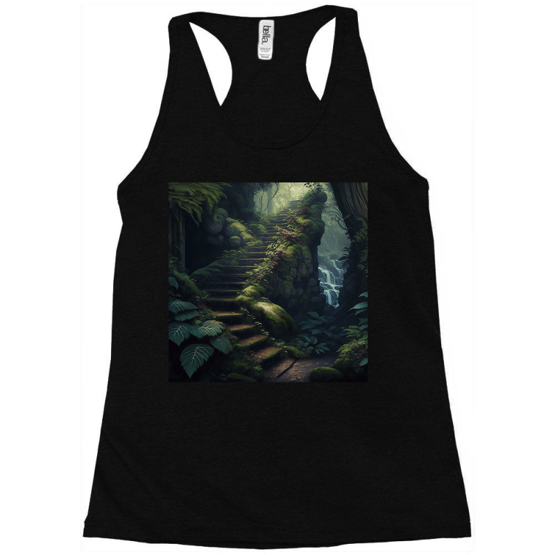 Forest Nature Painting Art Racerback Tank by Kailooma | Artistshot