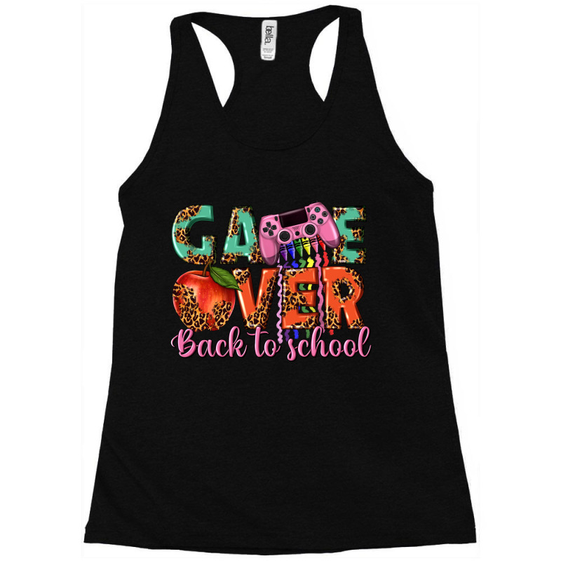 Game Over Back To School Racerback Tank by enoddigitalart@gmail.com | Artistshot