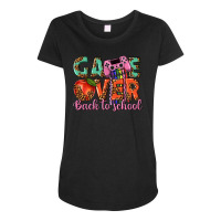 Game Over Back To School Maternity Scoop Neck T-shirt | Artistshot