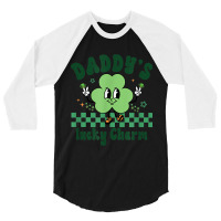 Daddy's Lucky Charm St. Patrick's Day Kids Boy Gir 3/4 Sleeve Shirt | Artistshot