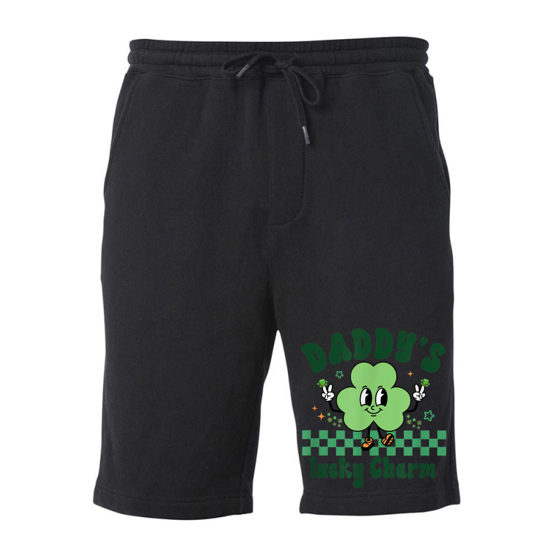 Daddy's Lucky Charm St. Patrick's Day Kids Boy Gir Fleece Short | Artistshot