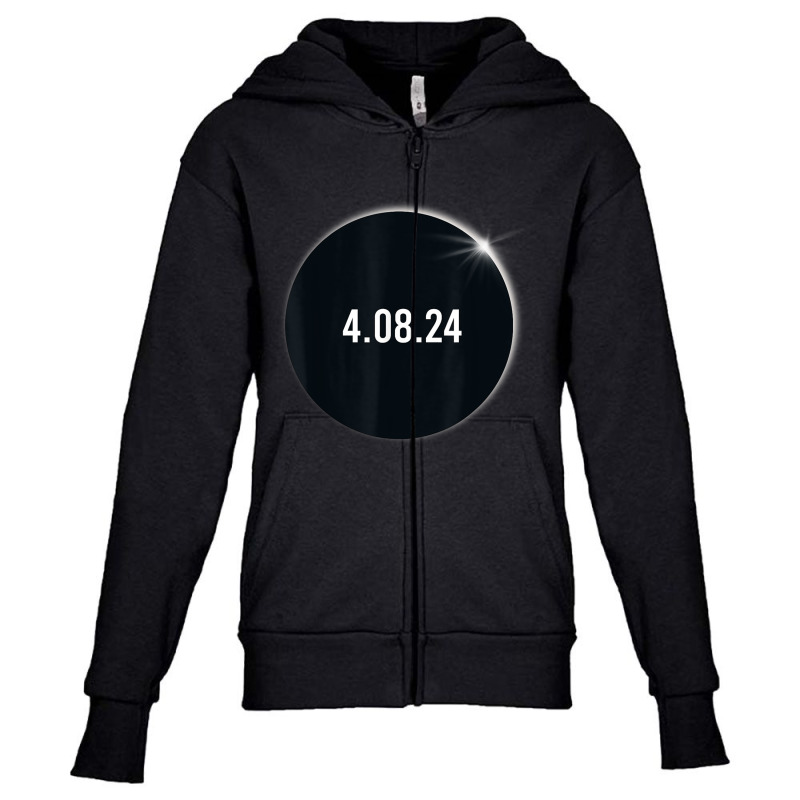 America Totality 04 08 24 Total Solar Eclipse 2024 Youth Zipper Hoodie by DanielEricJagd | Artistshot