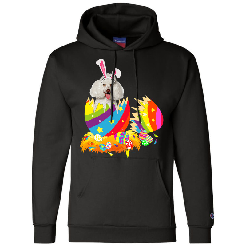 Poodle Lover Dog Happy Easter Champion Hoodie | Artistshot