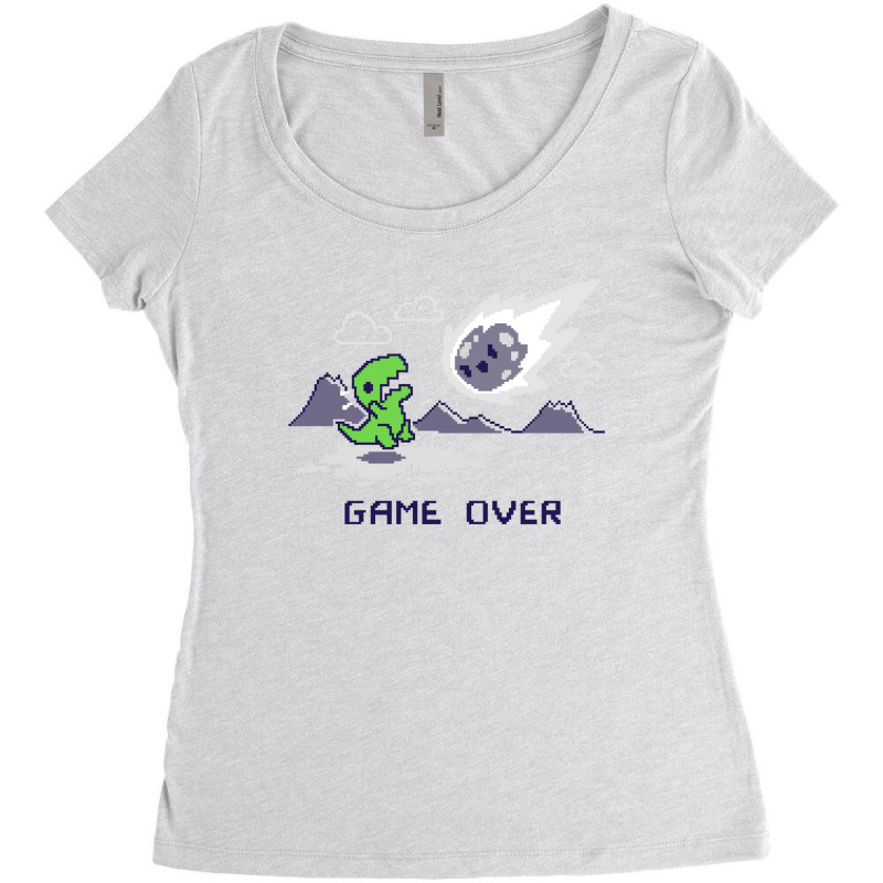 Game Over Women's Triblend Scoop T-shirt by schmitzsven | Artistshot