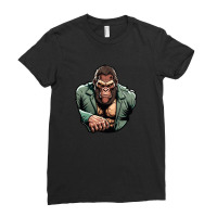 Gorilla Master Angry Ladies Fitted T-shirt | Artistshot