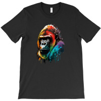 Gorilla Rainbow T-shirt | Artistshot