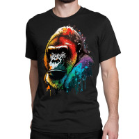 Gorilla Rainbow Classic T-shirt | Artistshot