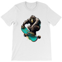 Gorilla Skateboard T-shirt | Artistshot