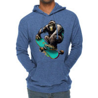 Gorilla Skateboard Lightweight Hoodie | Artistshot