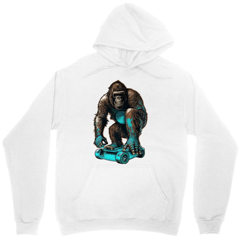 Gorilla Skateboard Unisex Hoodie by UrielTurner100 | Artistshot