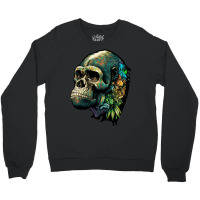 Gorilla Skull Crewneck Sweatshirt | Artistshot