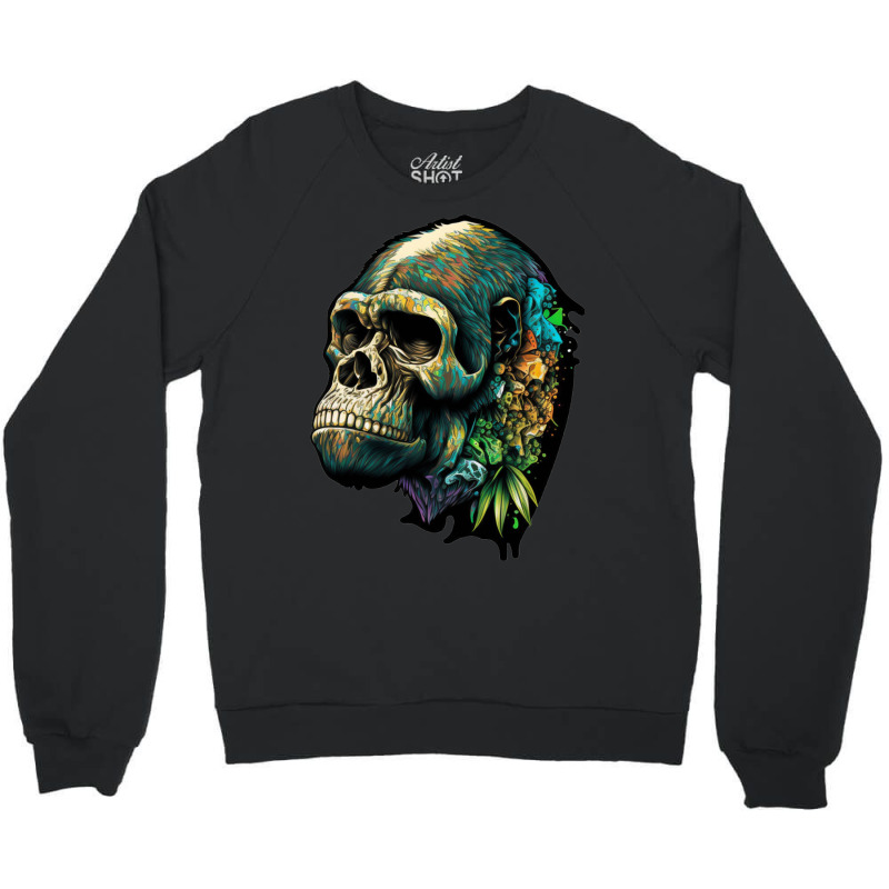 Gorilla Skull Crewneck Sweatshirt by UrielTurner100 | Artistshot