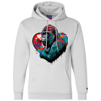 Gorilla Valentine Champion Hoodie | Artistshot