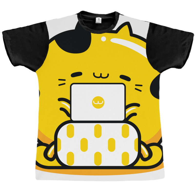 Yellow Cat Graphic Designer Profession Graphic T-shirt | Artistshot
