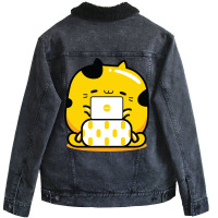 Yellow Cat Graphic Designer Profession Unisex Sherpa-lined Denim Jacket | Artistshot