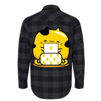 Yellow Cat Graphic Designer Profession Flannel Shirt | Artistshot