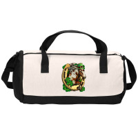 Horse With Horseshoe St Patrick's Day Duffel Bag | Artistshot