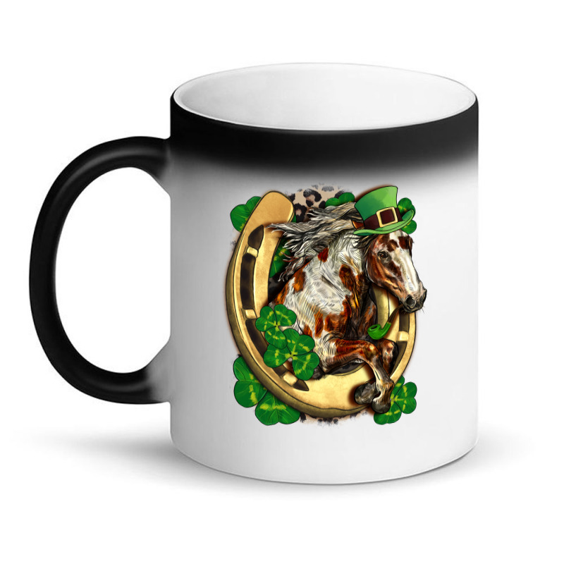 Horse With Horseshoe St Patrick's Day Magic Mug | Artistshot