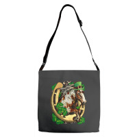 Horse With Horseshoe St Patrick's Day Adjustable Strap Totes | Artistshot