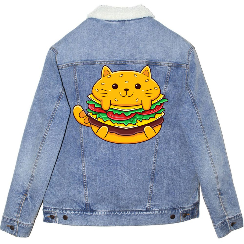 Cat Burger Unisex Sherpa-lined Denim Jacket | Artistshot