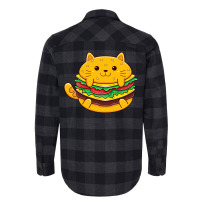 Cat Burger Flannel Shirt | Artistshot