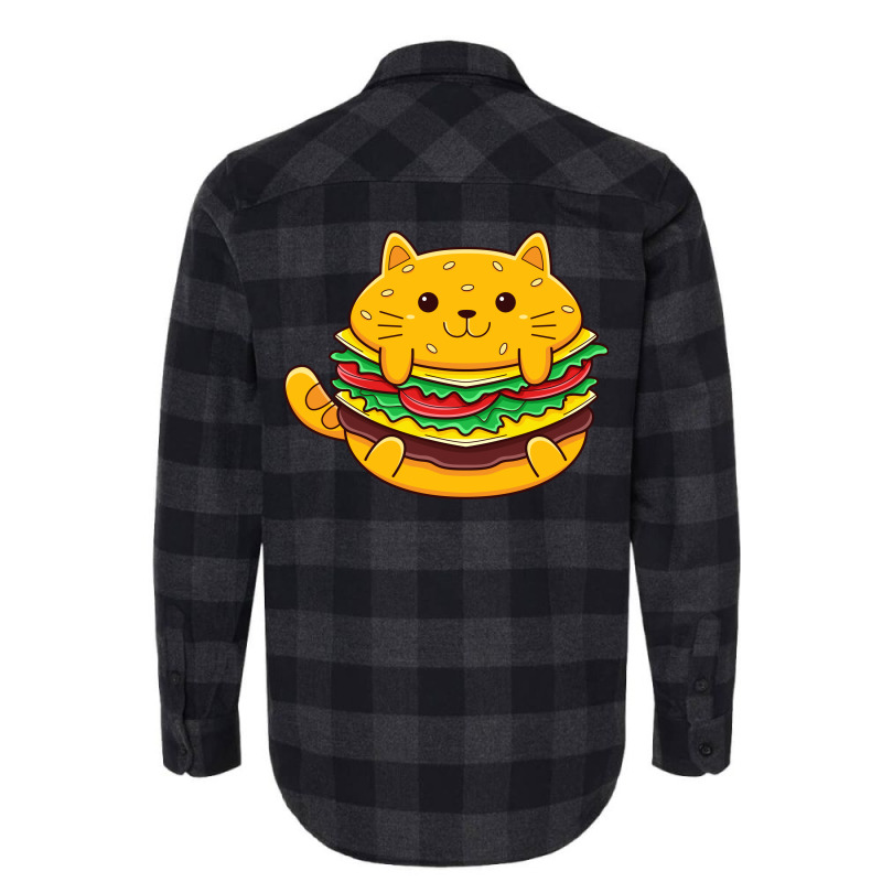 Cat Burger Flannel Shirt | Artistshot