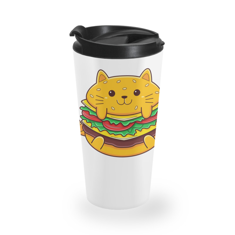 Cat Burger Travel Mug | Artistshot