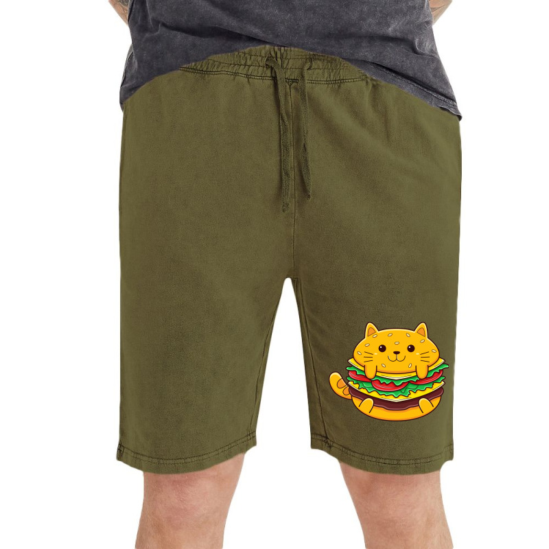 Cat Burger Vintage Short | Artistshot