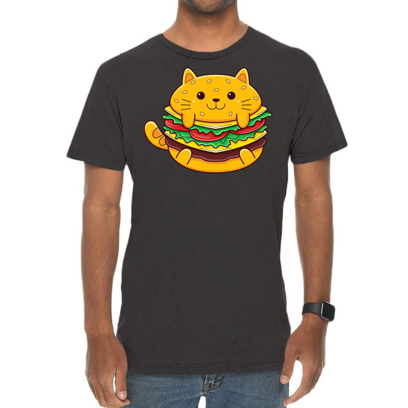 Cat Burger Vintage T-shirt | Artistshot
