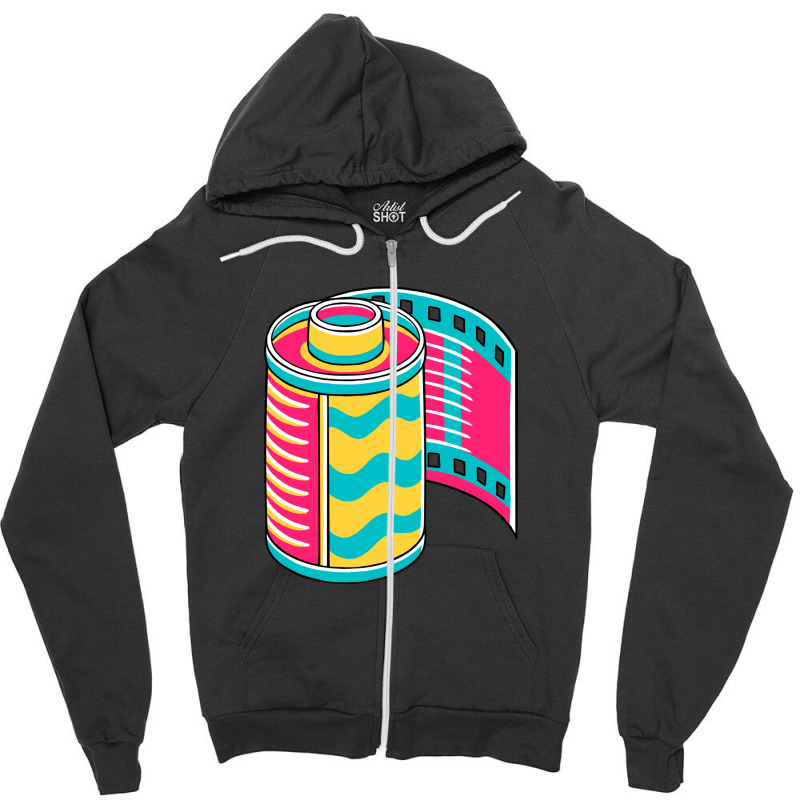 Camera Roll Film (90's Vibe) Zipper Hoodie | Artistshot