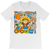 Woman Farmer Doodle T-shirt | Artistshot