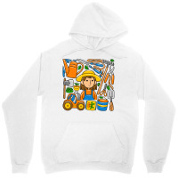 Woman Farmer Doodle Unisex Hoodie | Artistshot