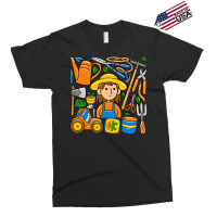 Woman Farmer Doodle Exclusive T-shirt | Artistshot