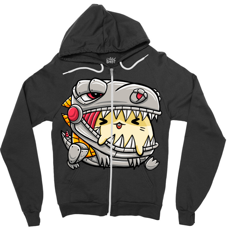 Cute Hamster Dino 02 Zipper Hoodie | Artistshot
