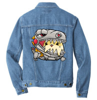 Cute Hamster Dino 02 Men Denim Jacket | Artistshot
